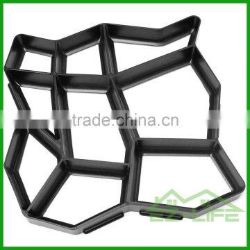 Garden patio DIY plastic pathmate walk maker Country Stone Pattern paving mold random stone mold