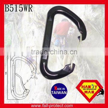 23KN Bent Gate Mountain Rock Climbing Aluminum Carabiner With Hook photo-3