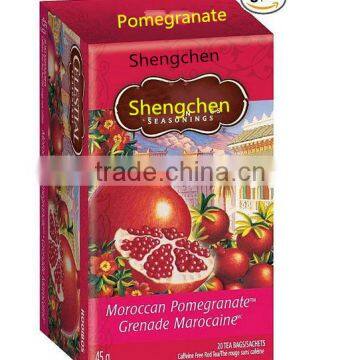 Natural Herbal Pomegranate Tea 2g *20 bags /box Natural Herbal Pomegranate Tea