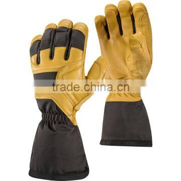 Ski gloves-black & yellow