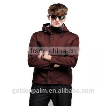 Latest fashion men jacket with hood for autumn