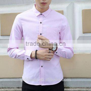 2016 High Quality Cotton Latest Design White Business Shirt Long Sleeve Mens Dress Shirts photo-4