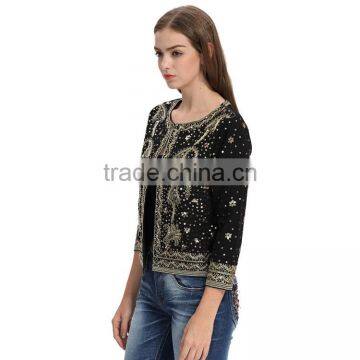 Woman New Fashion Clothing Manufacturer Sequin Beaded Kurti With Jacket Designs photo-4
