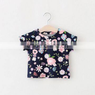 Baby Clothes Girl Dandelion Glasses Bike Pattern Tee Shirt photo-2