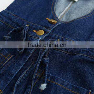 New Style 2016 Girls Denim Jumpsuit Very Cute and High Quality photo-5