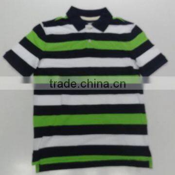 Boys Smart Collar Tees in Interesting Stripes photo-4