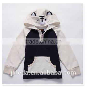 children animal tiger style cute fleece lesiure hoodie