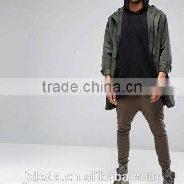 Comfortable Latest Design Fashion Black Oversized Sleeveless Hooded T-shirt Men Custom photo-4