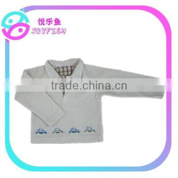 casual collar plain baby clothes