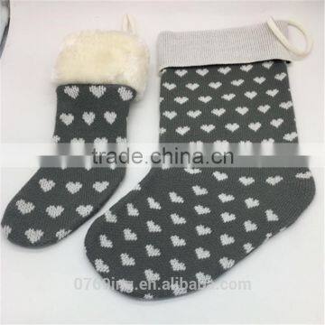 Knitting Christmas Sock For Festival Biger Christmas Knitting Sock photo-2
