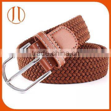 brown Cotton Pin buckle webbing weaving fabric strap belt