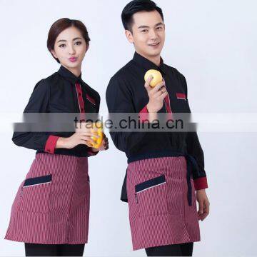 Custom Good Quality Elestic Pants Hotel Staff Uniform , Hotel Uniform Design for Waiter and Waitress photo-6