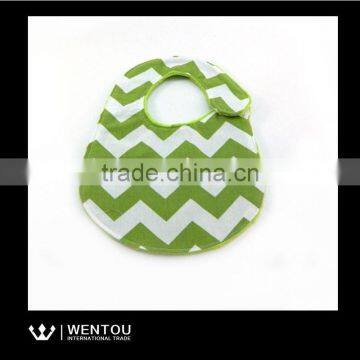 Wholesale Embroidered Seersucker Chevron Baby Bib photo-4