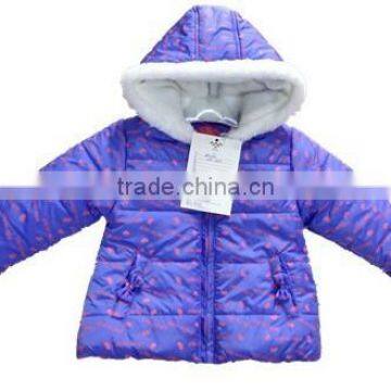 printed padding girls winter coats factory shishi fujian