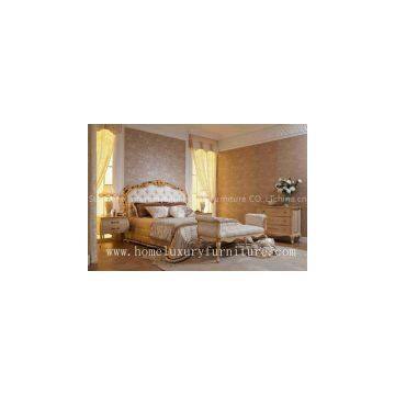 Bedroom sets Bedroom Furniture Kingbed Solid wood Bed New Classic Style night stand FB-105