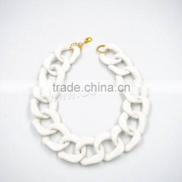 Best selling products Zinc Alloy acrylic chunky necklace