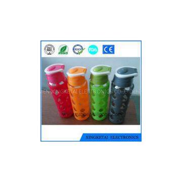 China Factory Custom Wholesale Hot Newest High Quality Reusable Silicone Coffee Cup Sleeve/Silicone Glass Bottle Sleeve