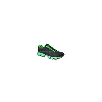 Black lace-up sneaker sport shoes for men