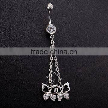 Button Gem Body Piercing Flower Navel Belly Ring Yiwu photo-2