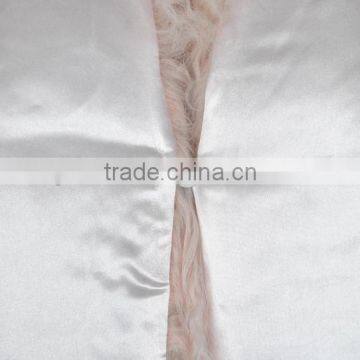 YR329 Customize Size Lots of Colors Real Mongolia Fur Scarf Tibet Lamb Fur Shawl photo-4