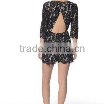 Women Fashion Sexy Lace Romper Ladies V Neck Sex Rompers photo-5