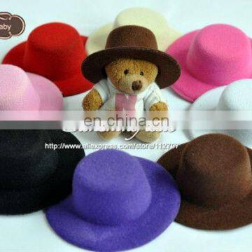 2013 Hot Sale Promotion Cute 3" Mini Top Hat Baby Hats Felted Wool on sunshine field