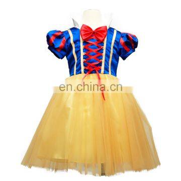 2017 hot wholesale funny halloween costumes cosplay show elegant fancy dress snow white prom dress for kids MFJ-0013