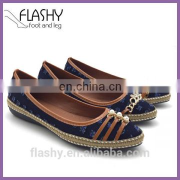 Wholesale Flat Women Sneakers Loafer Casual Shoe Leather