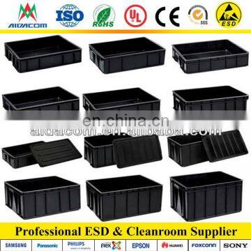 ESD Box factory conductive Black ESD circulating box