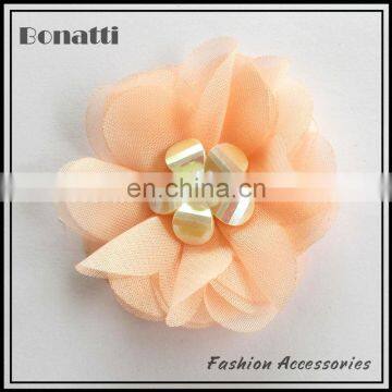 2014 Best sale artificial flower fabric flower handmade flower brooches