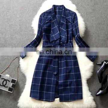 2016 Newly Fashion Beautiful Plaid Shirt for Light Mature or Coat for Young Lady photo-3