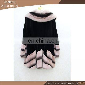 Original Import Mink Fur Coat Jacket New Dyed Fashion Woman Best Selling Long Mink Fur Coat photo-2
