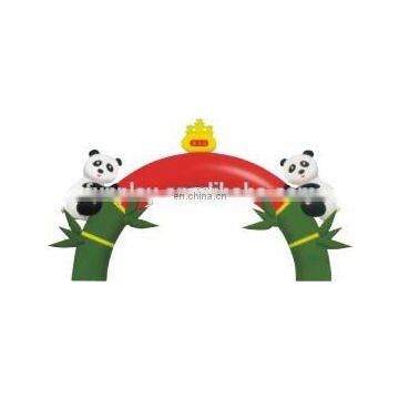 HI good and giant inflatable arch with cartoon image