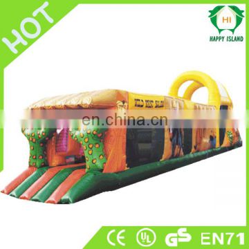 HI New customized PVC cheap inflatable football helmet tunnel for sale