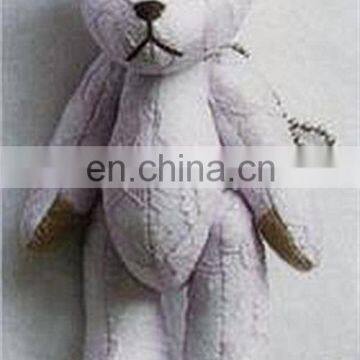 Customized Lace Teddy Bear Movable Mini Animal Plush Stuff Toys Key Bean Chain