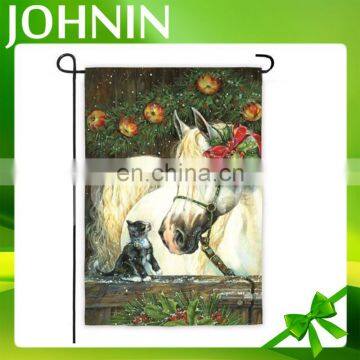 Wholesale 12*18 inch Custom Design Double Layer Decorative Garden Flag