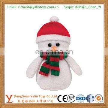 plush stuffed toys snowman with scarf