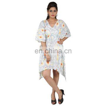 Women's Wear Fashionable Styish Sexy Loose Night Maxi Dress Kimono Sleeves Knee Length Boho Kaftan