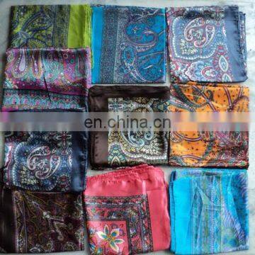 SATIN PRINTED STOLES SCARVES LOT OF 100 PCS
