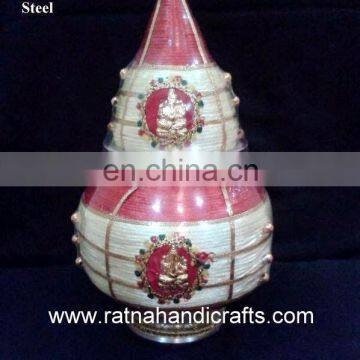 Home Decor Decorated Kalash Vase