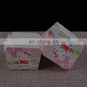 Rectangular square baking cups custom disposable paper baking cups