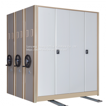 Library Trackless Metal Mobile Office Filing Compactor Cabinet Shelves