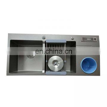 0675 sanitary flexible kitchen stainless sink with faucet ,sink drainer