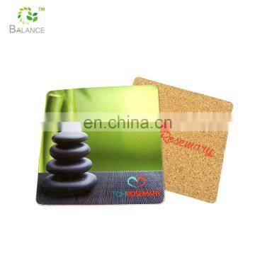 Muticoulour Customized Design Die Cut 100*100mm Wood Coaster Squarecork Coaster photo-5
