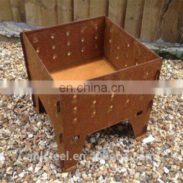 Outdoor Heater Rusty Patio Corten Steel Fire Pit For Yard