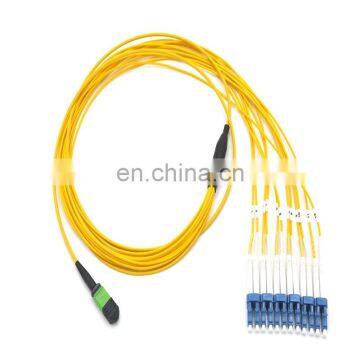 12 24 Core MTP MPO Ruggedized Fanout Breakout Hybrid Fiber Optical Cable Patch Cord