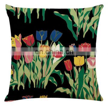 Watercolor Plant print pattern decoration sofa pillow cushion