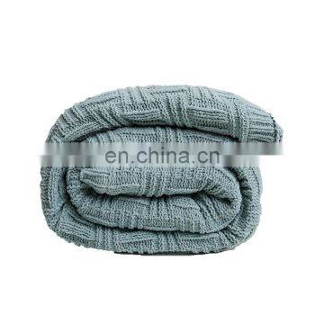 2020 Premium Quality Moderate Price Solid Color Two Layers Thickened Warm Knitted Rebecca Solid Color Living Room Blanket photo-5