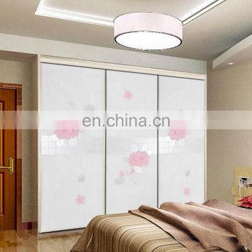 Customized Silk Screen Printing Colored Crystal Refrigerator Glass Door