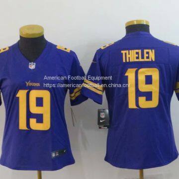 Minnesota Vikings #19 Thielen Women Purple Jersey